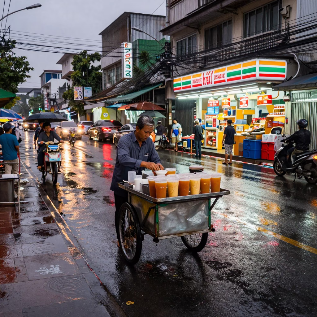 Preparing Tea in Bangkok in in Bangkok, Thailand