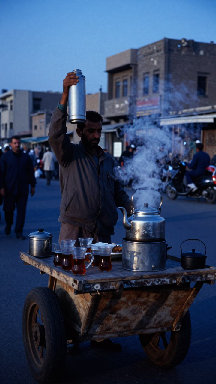 Preparing Tea in Cairo in in Cairo, Egypt