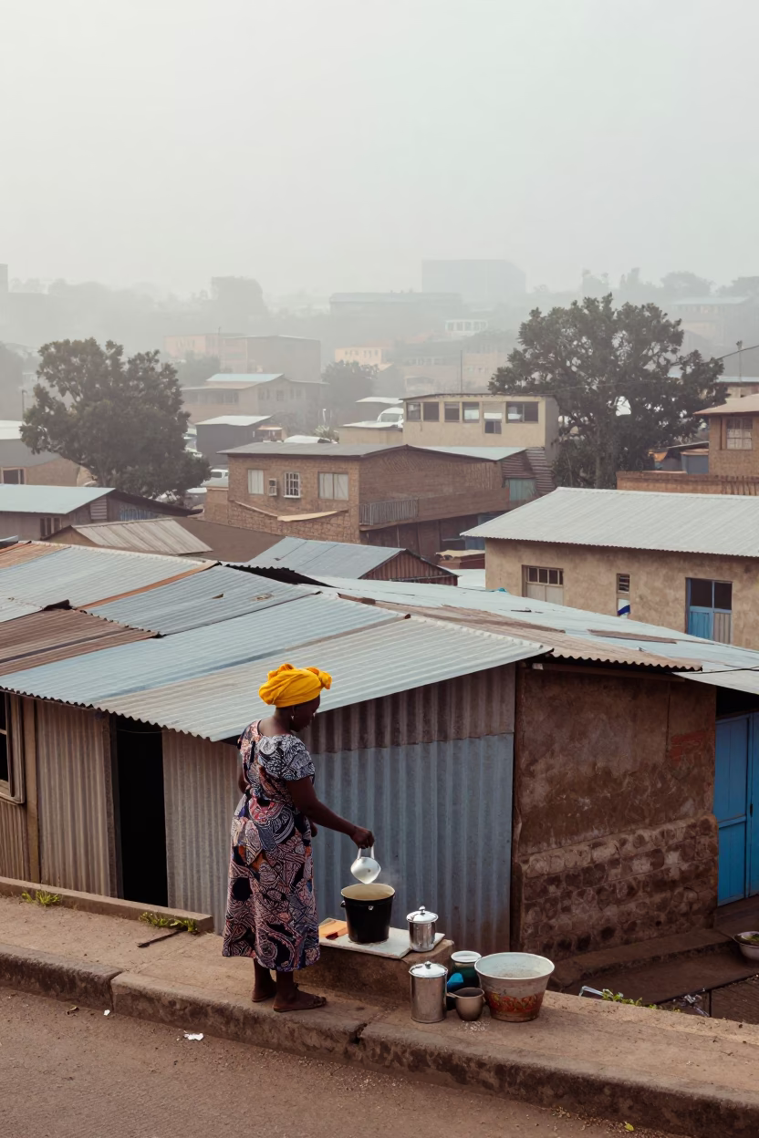 Preparing Tea in Johannesburg in in Johannesburg, South Africa