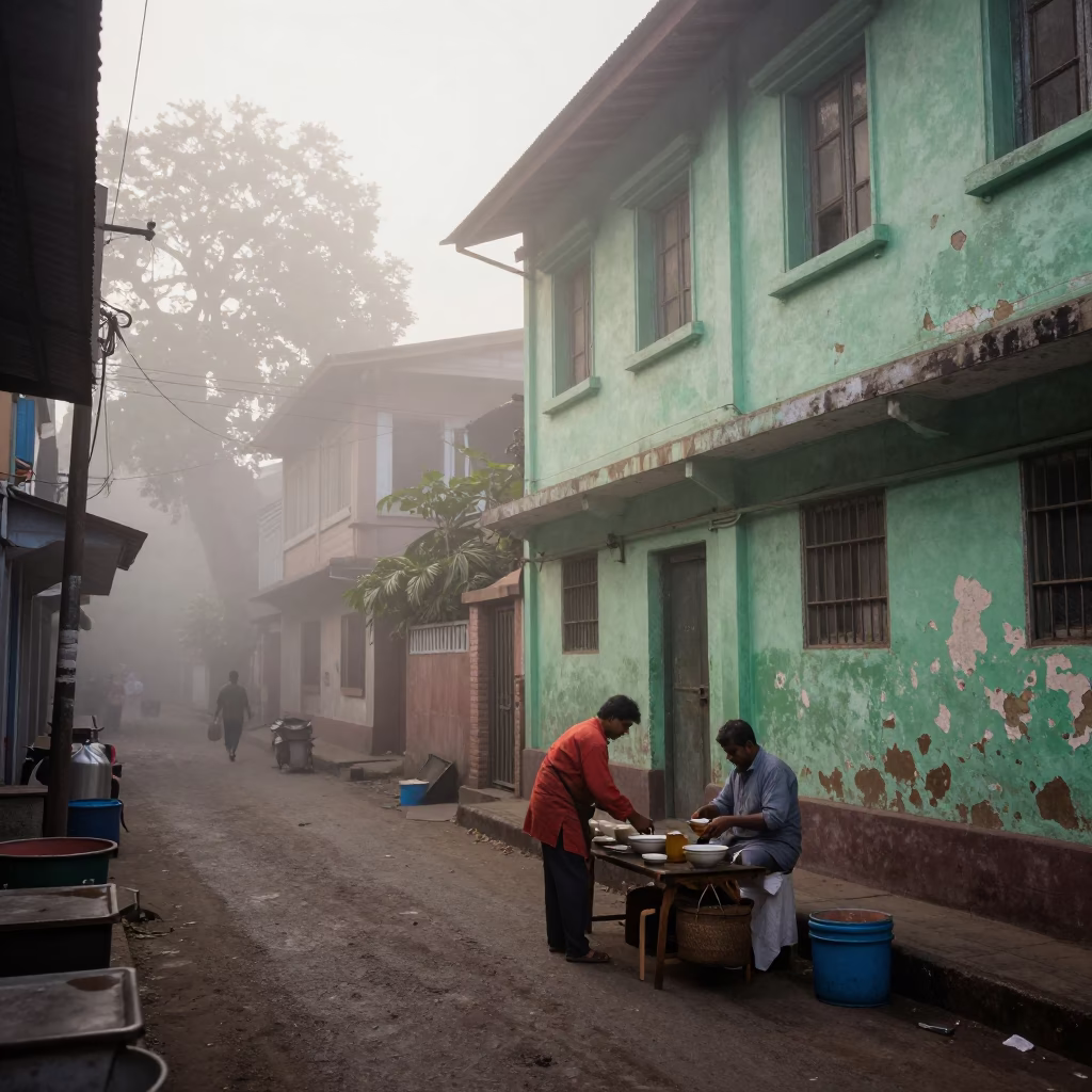 Preparing Tea in Kolkata in in Kolkata, India