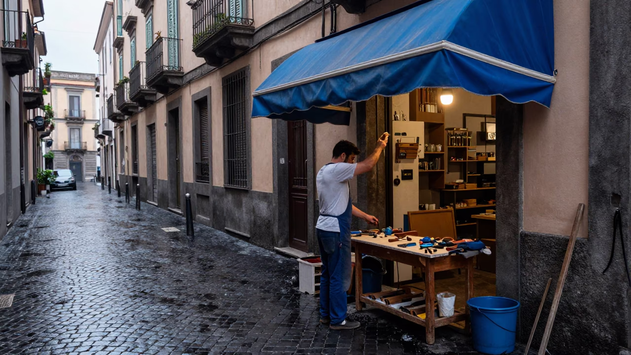 Preparing Tools in Naples in in Naples, Italy