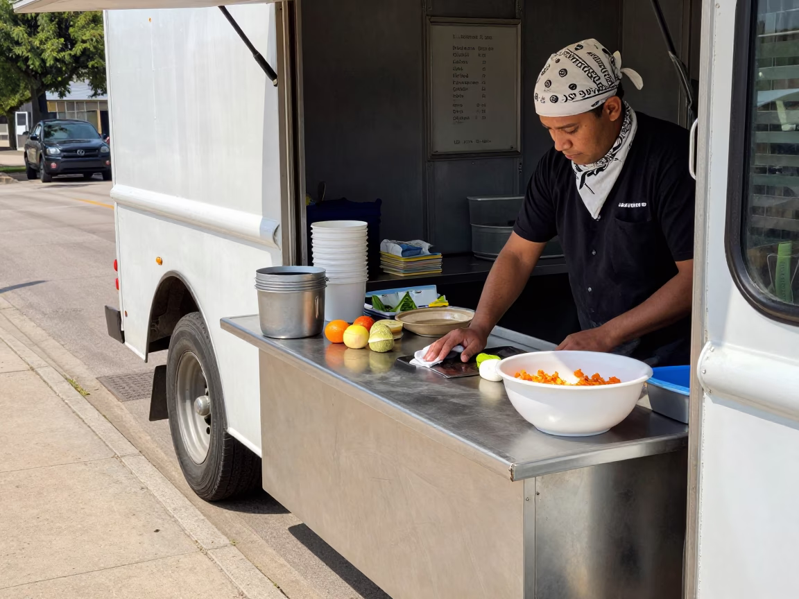 Prepping Ingredients in Austin in in Austin, Texas, United States