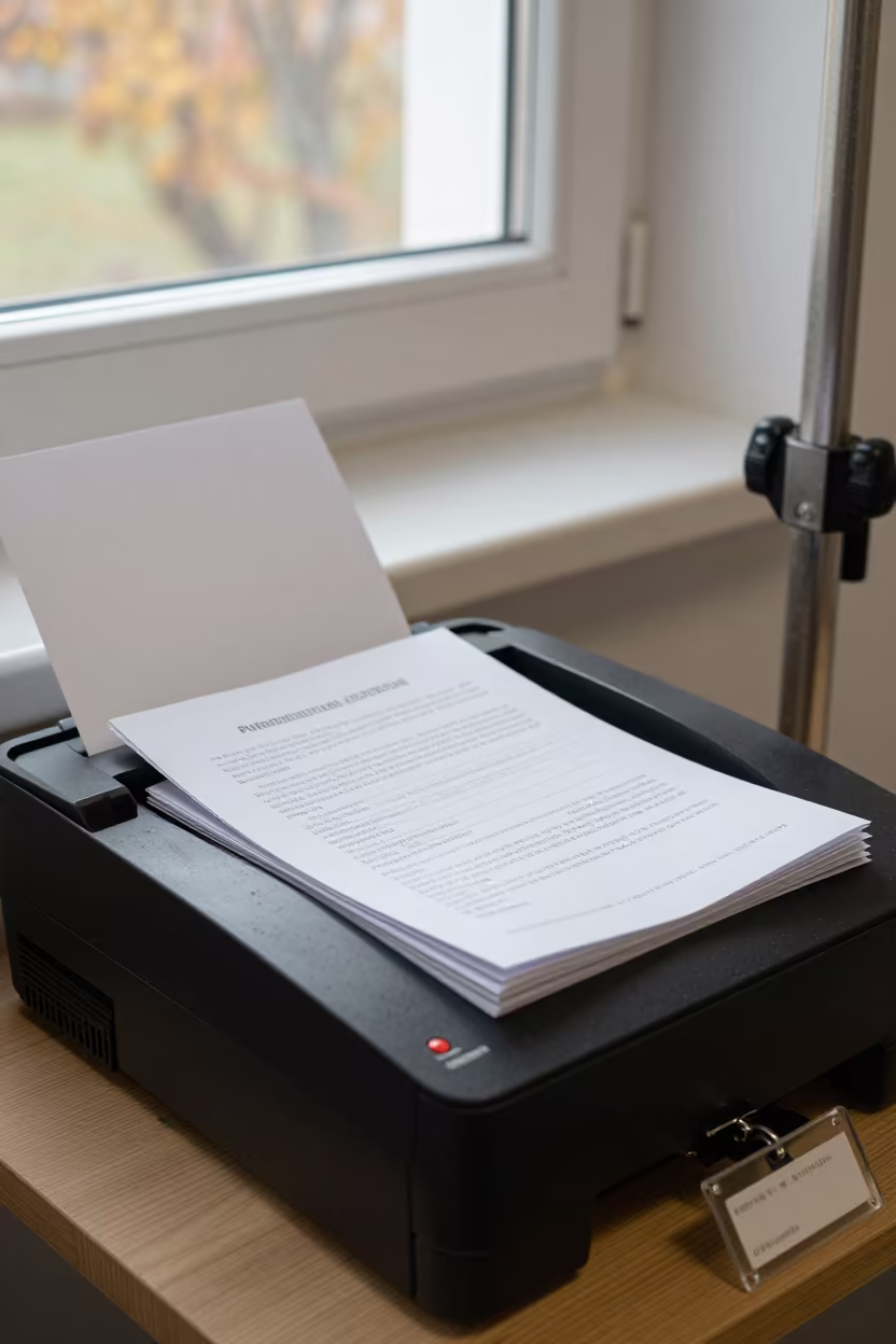 Printer Tray With Dog Wash Cards in Szeged in at a self-serve dog wash station in Szeged