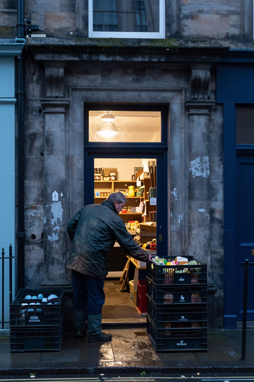 Produce Crates in Edinburgh in in Edinburgh, United Kingdom