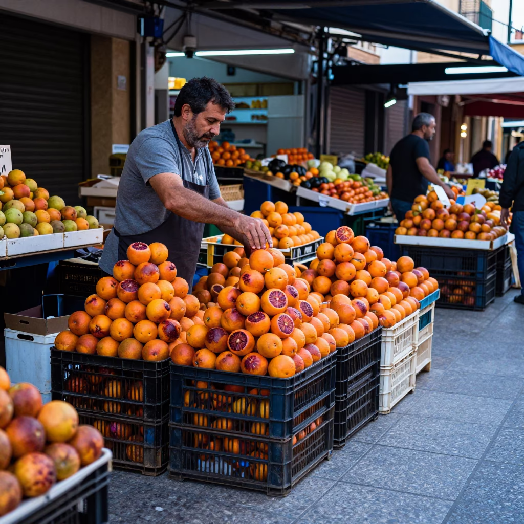 Produce Crates in Valencia in in Valencia, Spain