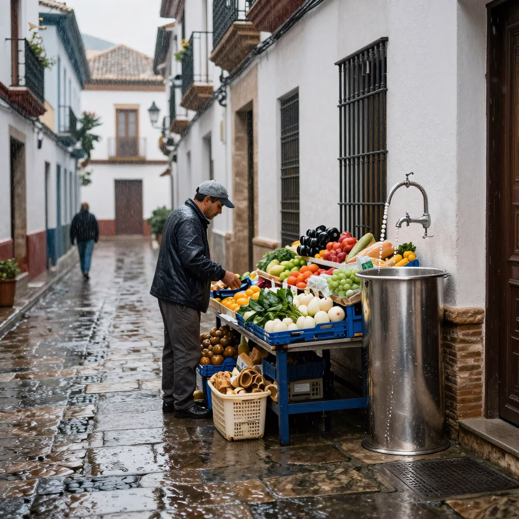 Produce Display in Granada in in Granada, Spain