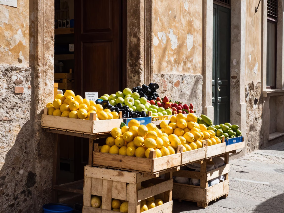 Produce Display in Palermo in in Palermo, Italy
