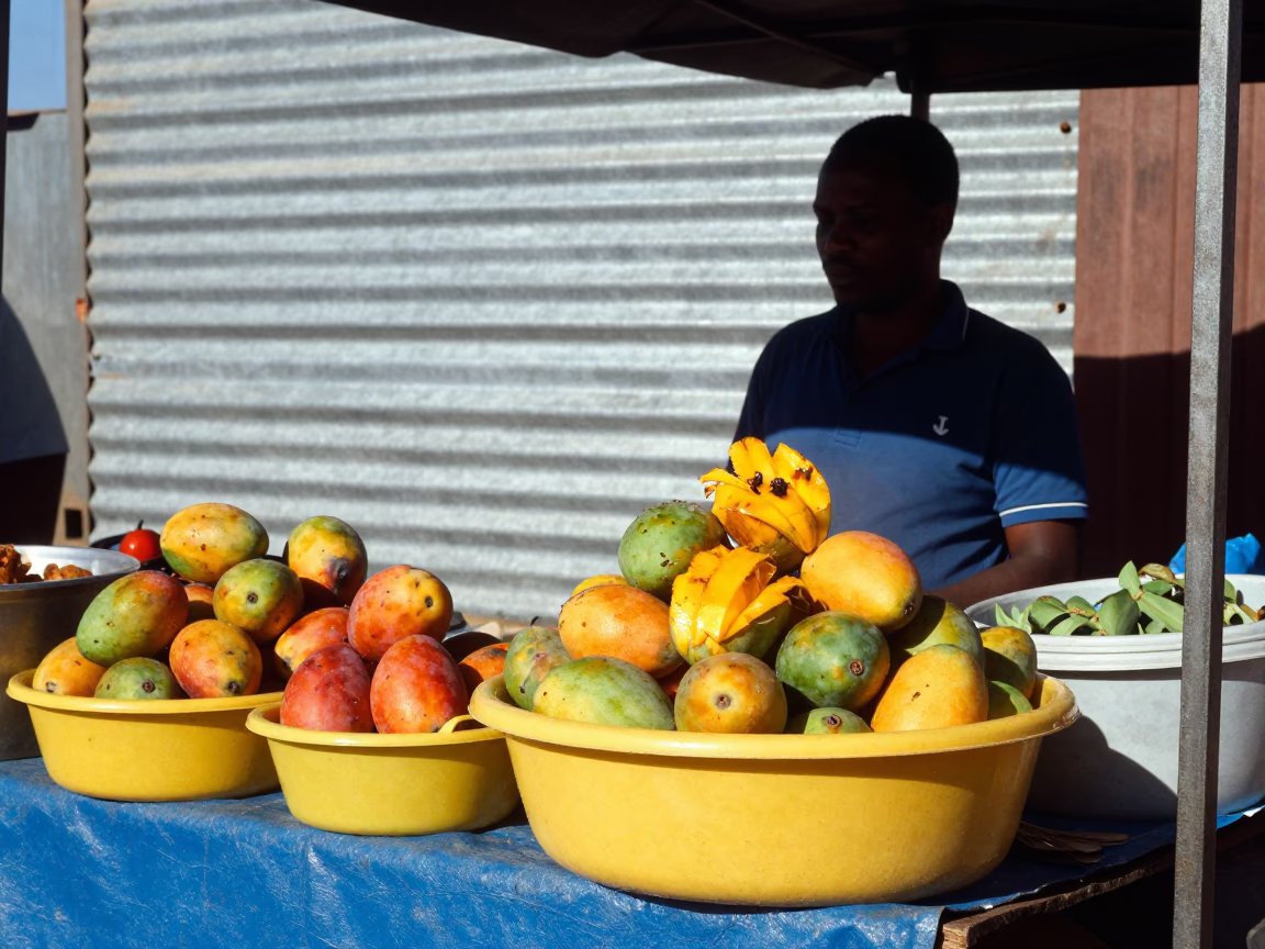 Produce Stall in Durban in in Durban, South Africa