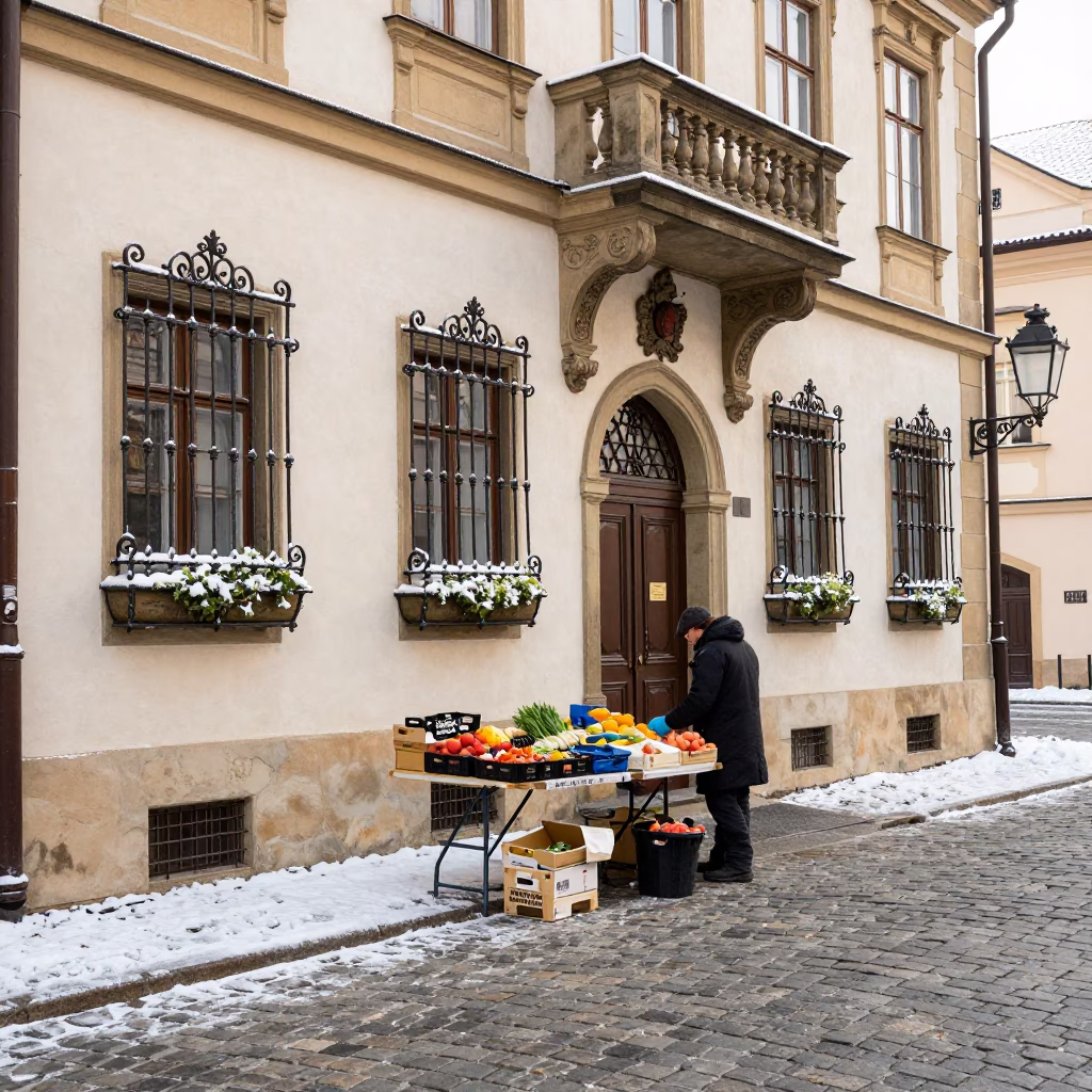 Produce Vendor in Prague in in Prague, Czech Republic