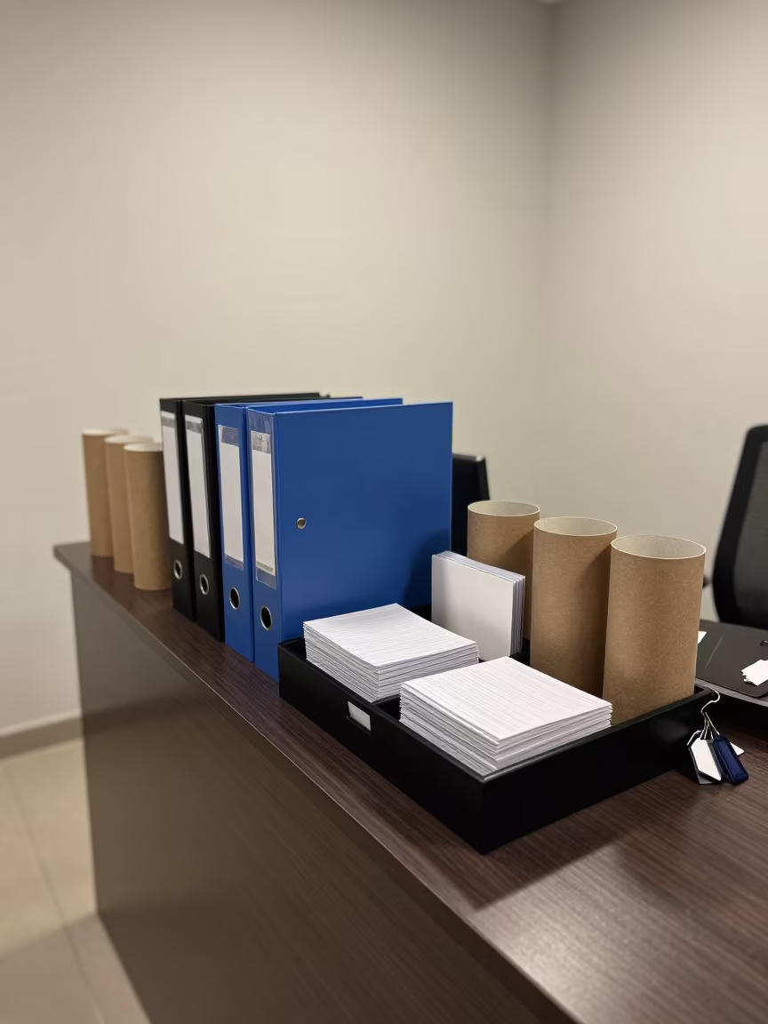 Proxy Ballot Envelope Tray Kampala Office Desk in at an office reception desk in Kampala