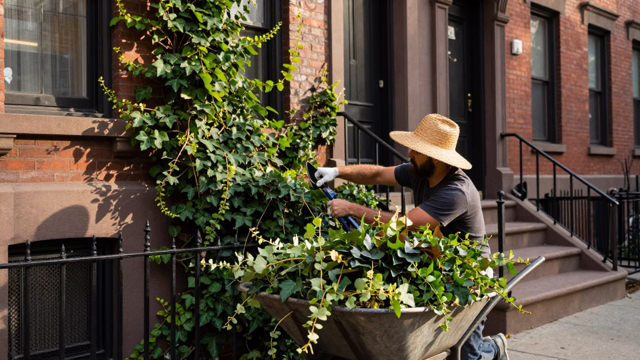 Pruning Ivy in New York in in New York, New York, United States