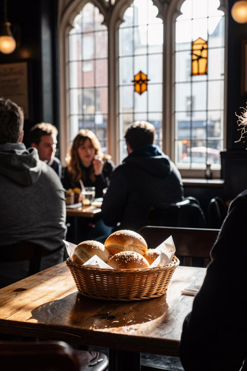 Pub Scene in Dublin at The Late Afternoon Light in in Dublin, Ireland