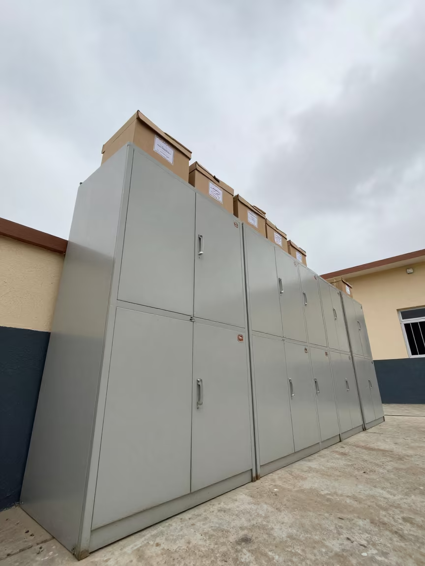 Public Defender Files in Tikrit Hall in in a community center hall near Tikrit