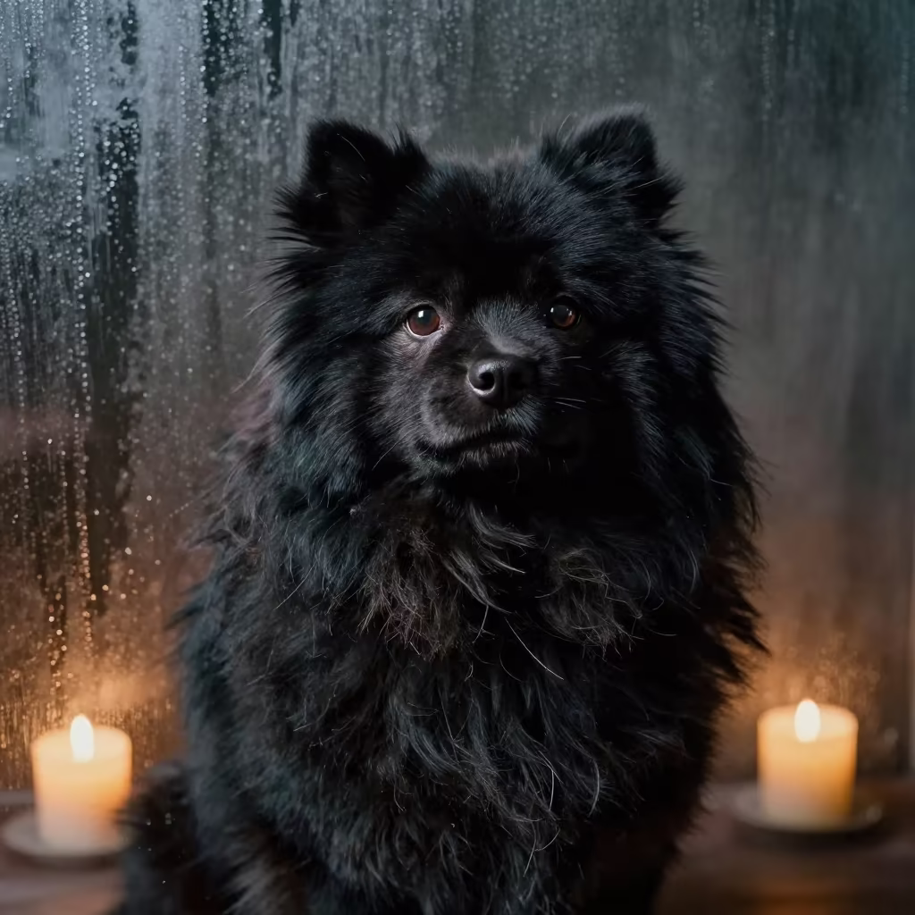 Puli Portrait in Candlelit Studio Mehrauli in in a quiet portrait studio with a plain backdrop and eye-level framing in Mehrauli, Delhi