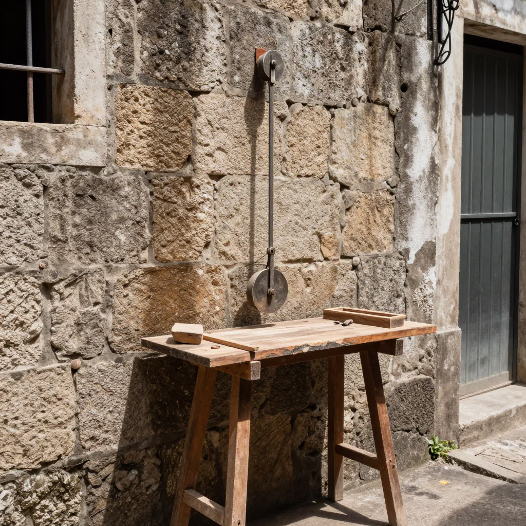 Pulley in Rio De Janeiro in in Rio de Janeiro, Brazil