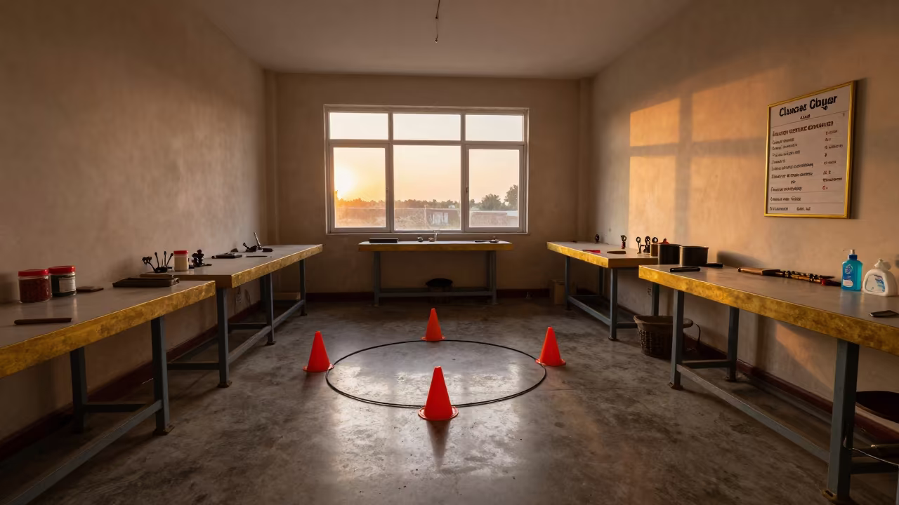 Puppy Training Ring in Chakwal Goldsmith Shop in inside a goldsmith workshop behind the market lane in Chakwal