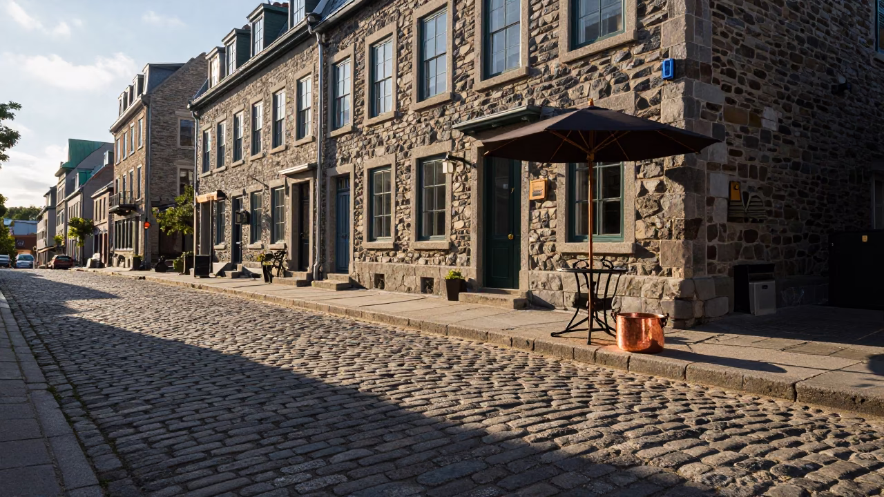 Quebec City Afternoon Light at The Late Afternoon Light in in Quebec City, Quebec, Canada