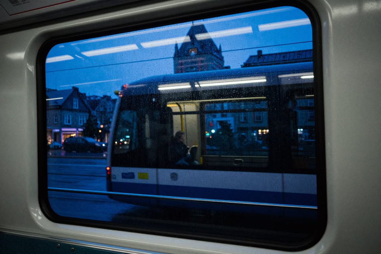 Quebec City Interior Reflection in in Quebec City, Quebec, Canada