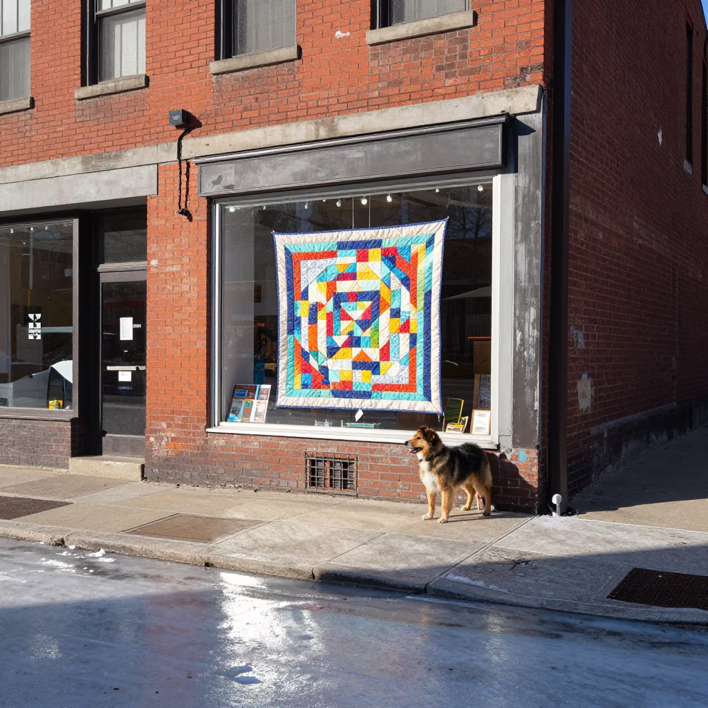 Quilt Display in Chicago in in Chicago, Illinois, United States