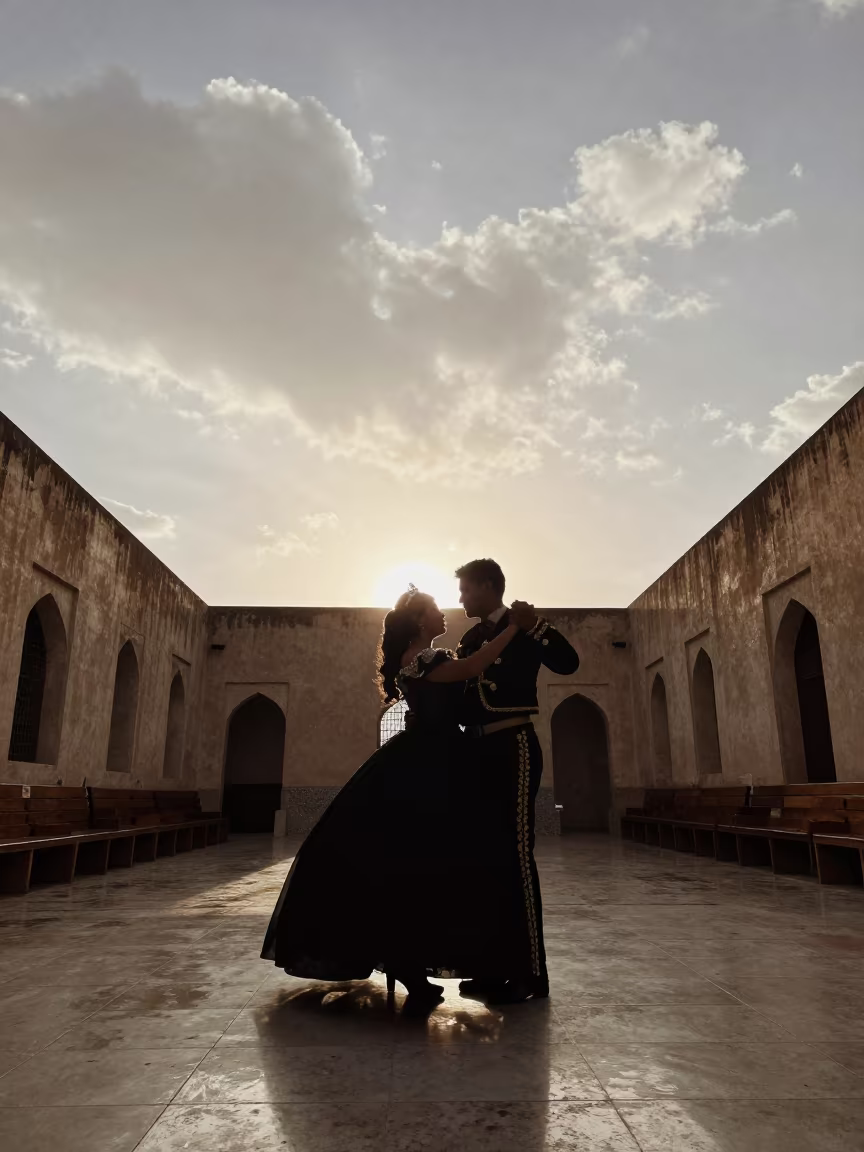 Quinceañera Waltz in Djibouti Prayer Hall in in a prayer hall near Djibouti