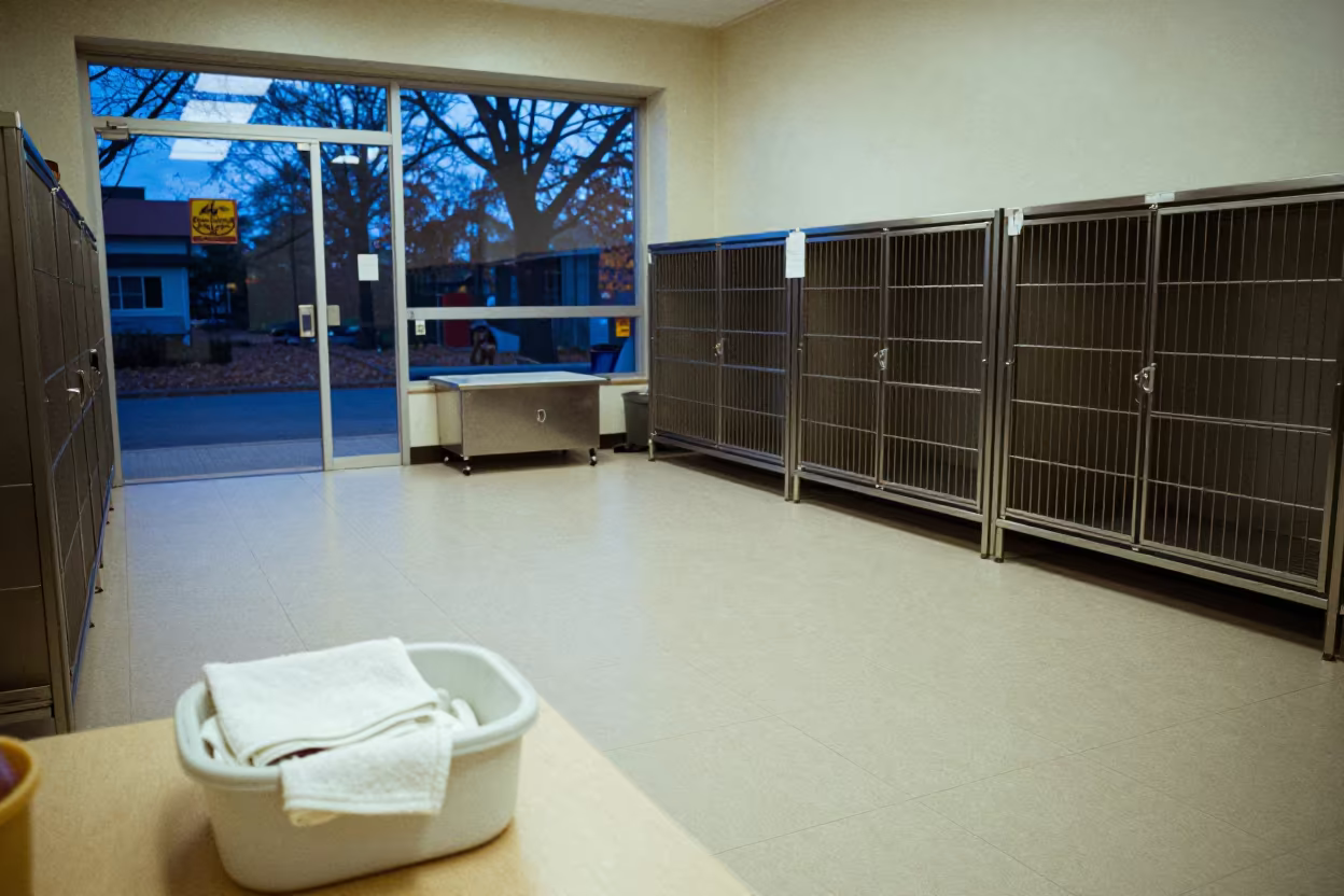 Rabbit Towel Bin Blue Hour Adoption Room in inside an adoption room in Urayasu
