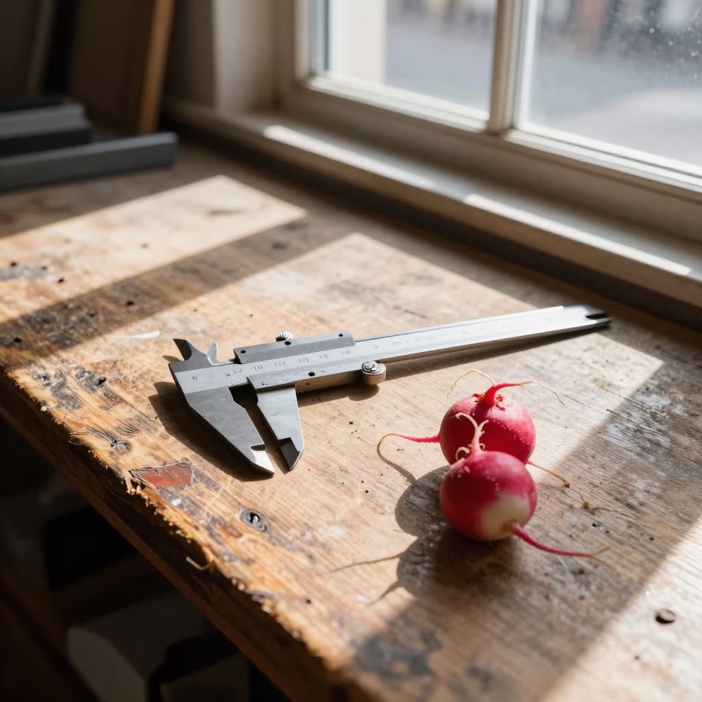 Radishes in Stockholm at Late Morning Light in in Stockholm, Sweden