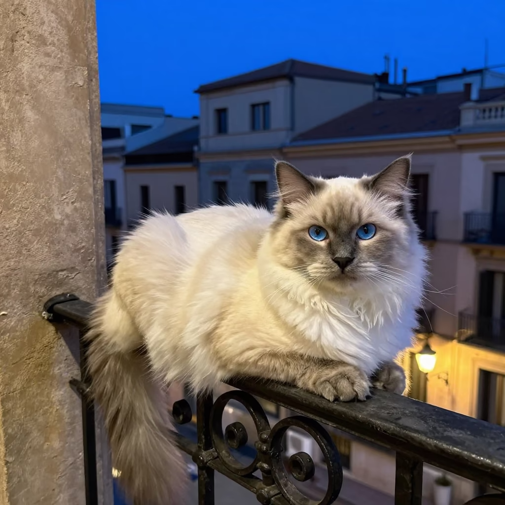 Ragdoll Cat in Barcelona in in Barcelona, Spain