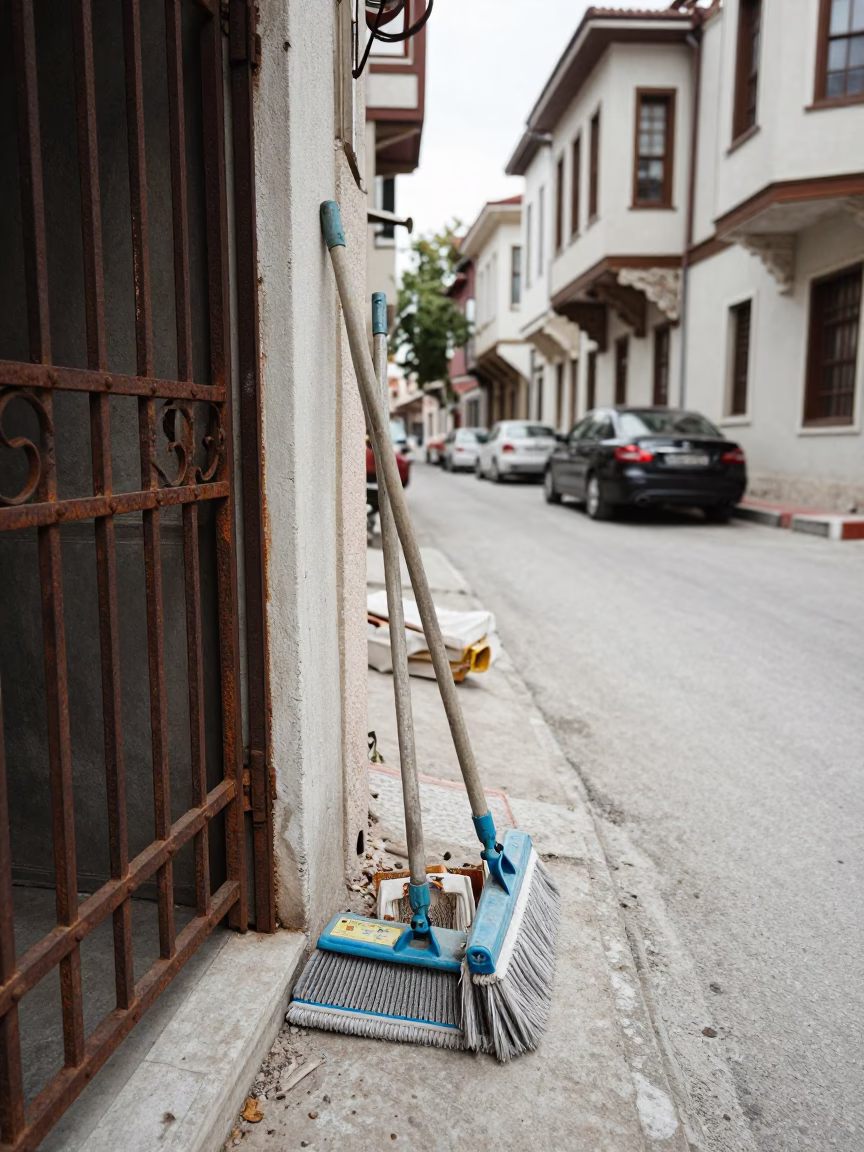Rail Shadows in Izmir in in Izmir, Turkey