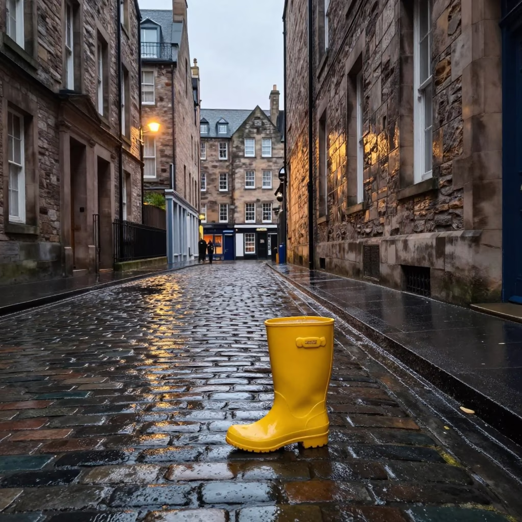Rain Boot in Edinburgh in in Edinburgh, United Kingdom