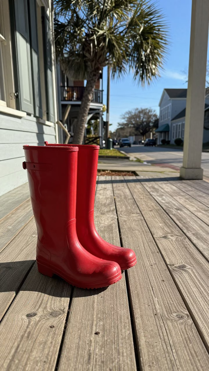 Rain Boots in Charleston in in Charleston, South Carolina, United States