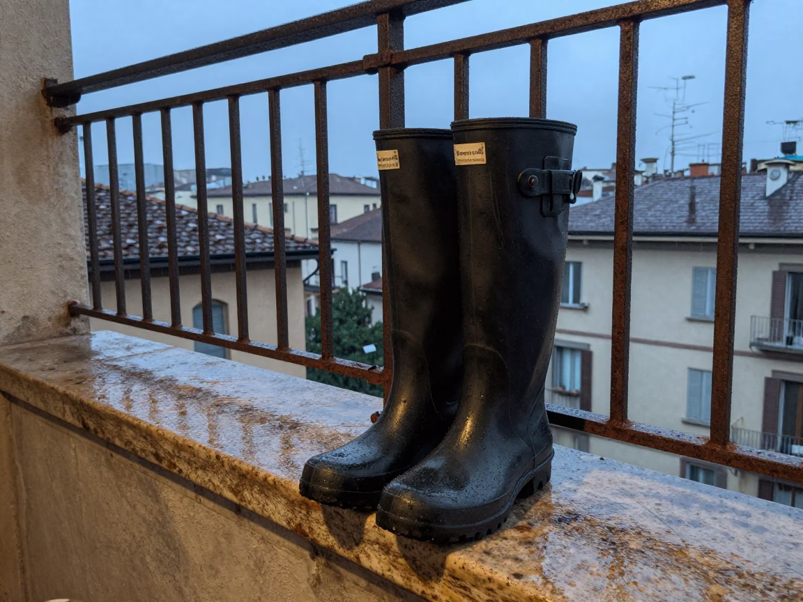 Rain Boots in Milan in in Milan, Italy