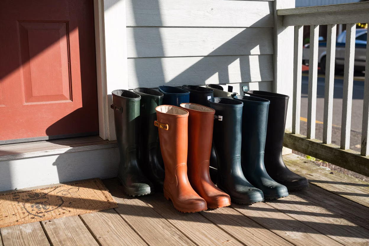 Rain Boots in Portland in in Portland, Oregon, United States