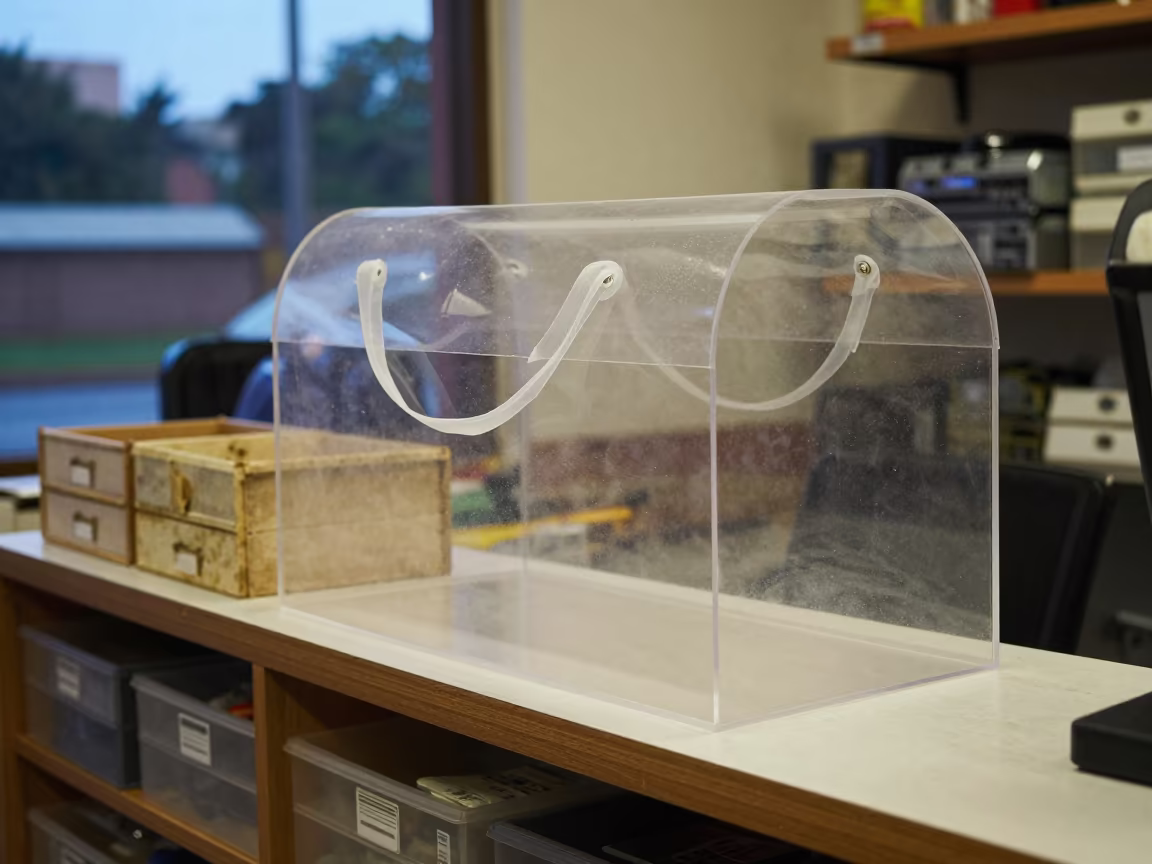 Rain-Hood Bag and Drawer Liners in Owerri Stockroom in inside a stockroom behind the sales floor in Owerri