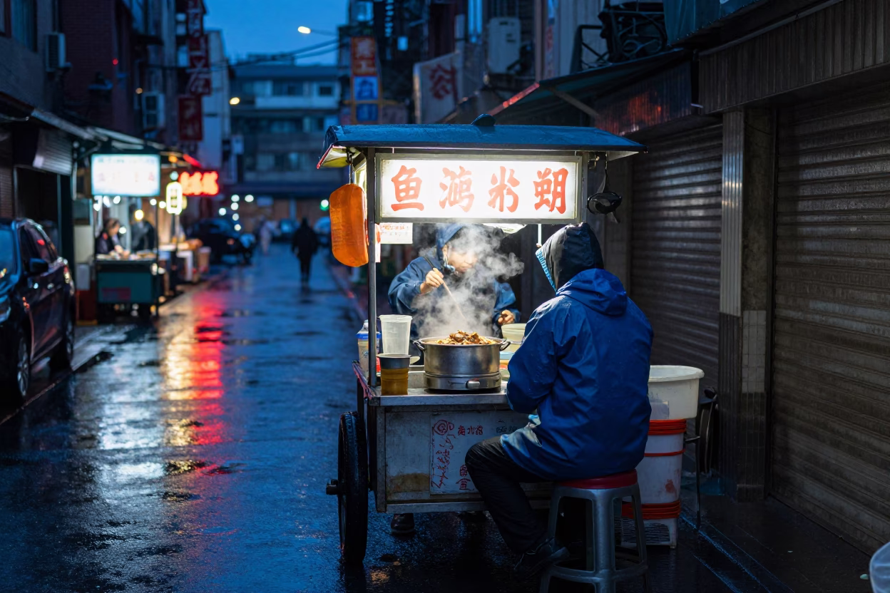 Raincoat Customer in Taipei in in Taipei, Taiwan