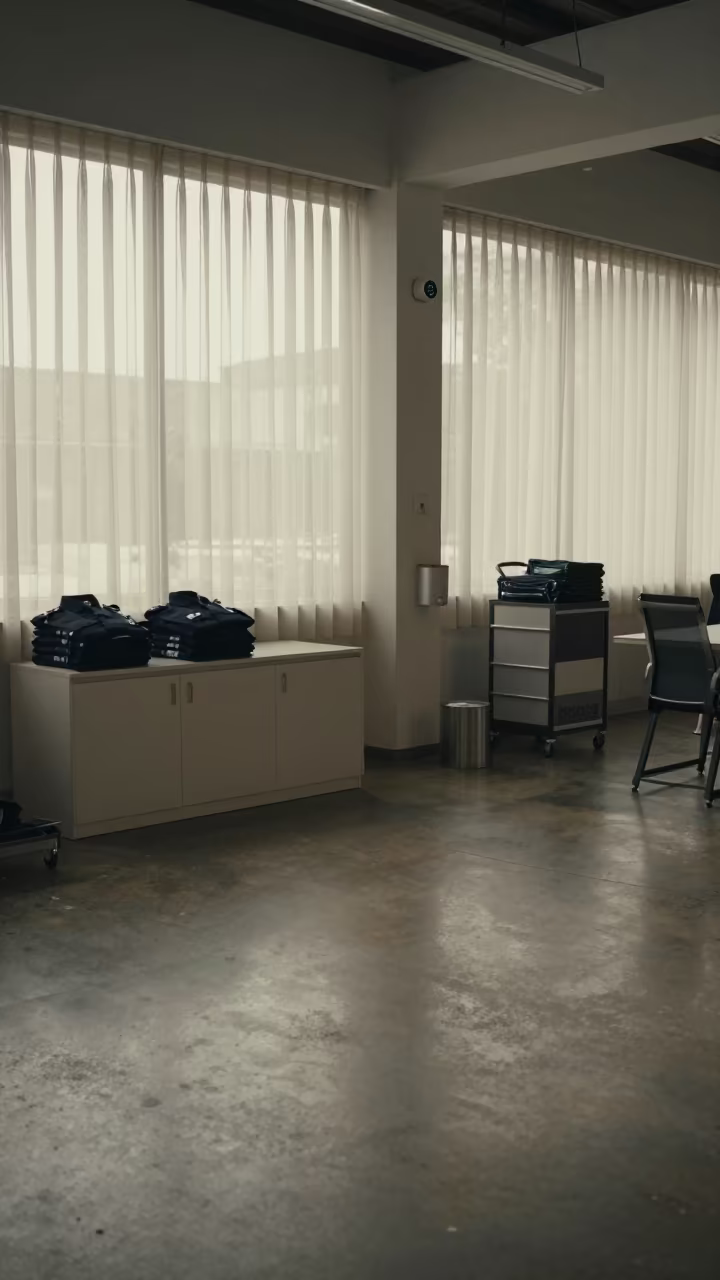 Rainy Afternoon Coworking Sensor Bin Noumea in inside a coworking floor in Noumea