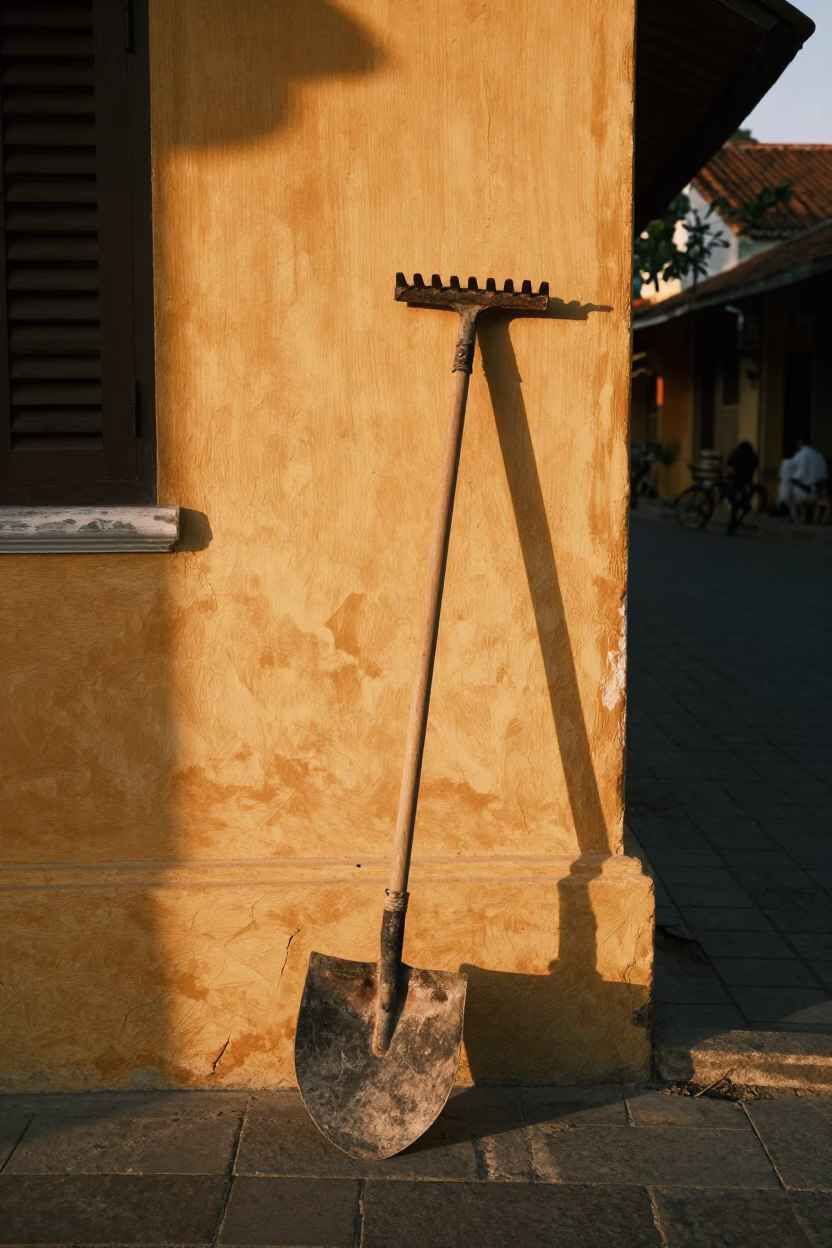 Rake Head in Hoi An at Sunset Light in in Hoi An, Vietnam