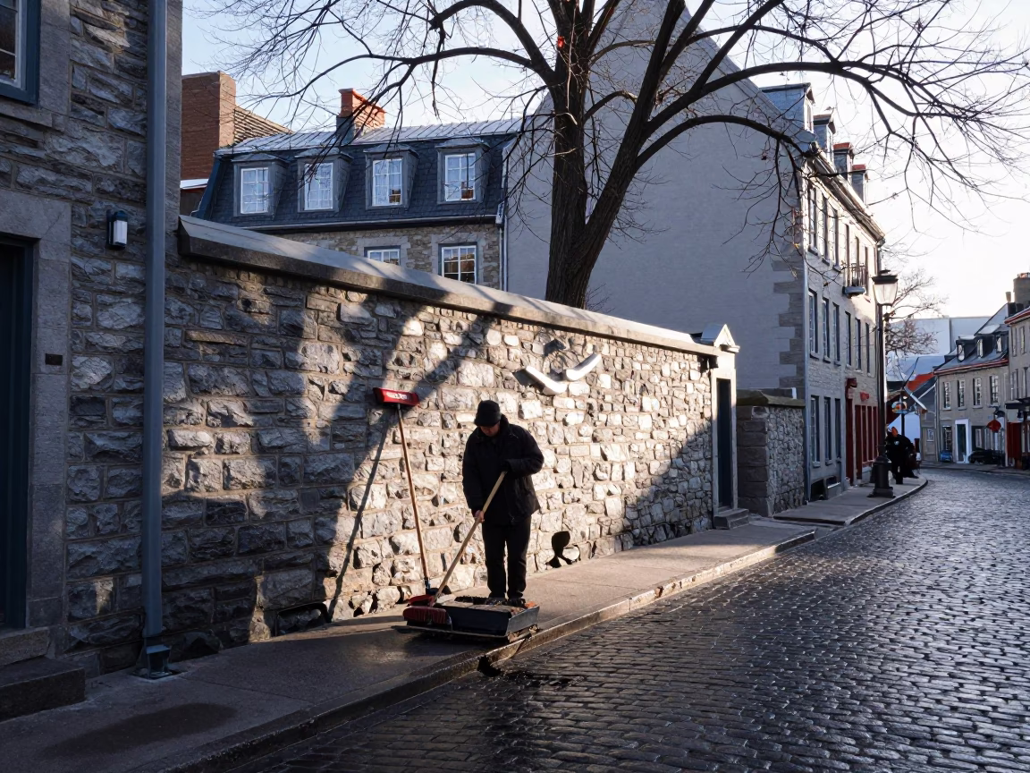 Rake in Quebec City in in Quebec City, Quebec, Canada