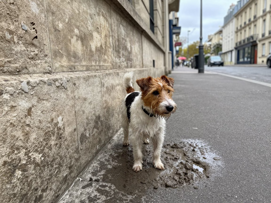 Rat Terrier in Paris in in Paris, France