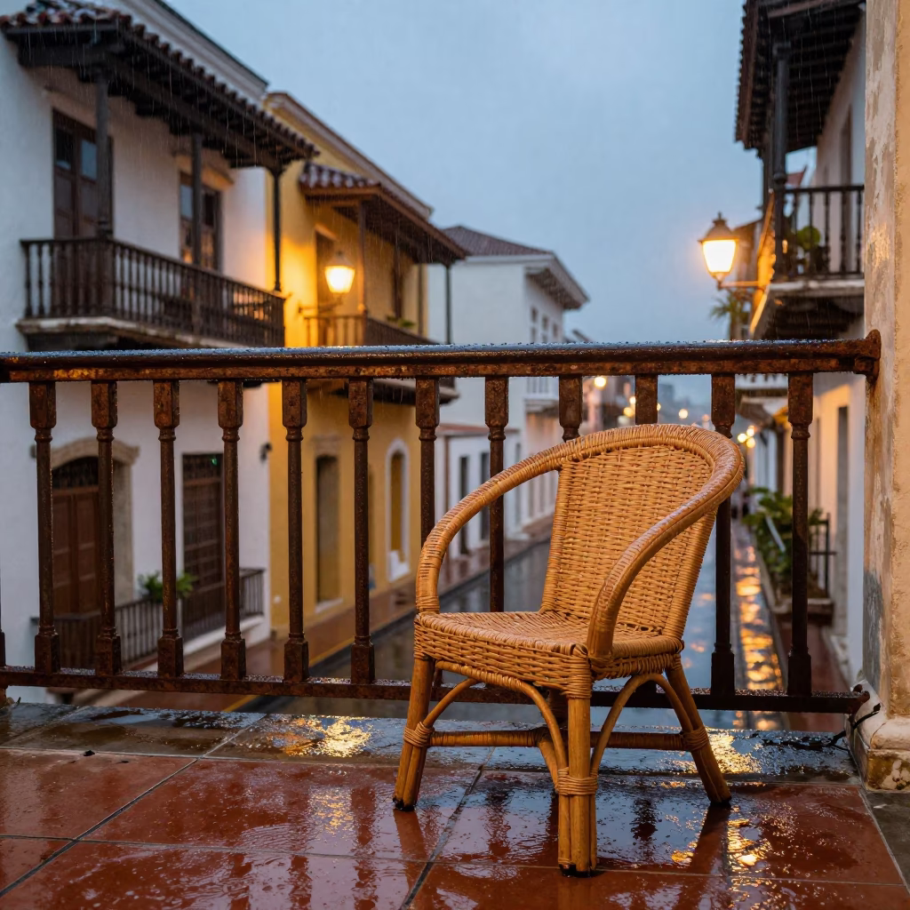 Rattan Chair in Cartagena in in Cartagena, Colombia