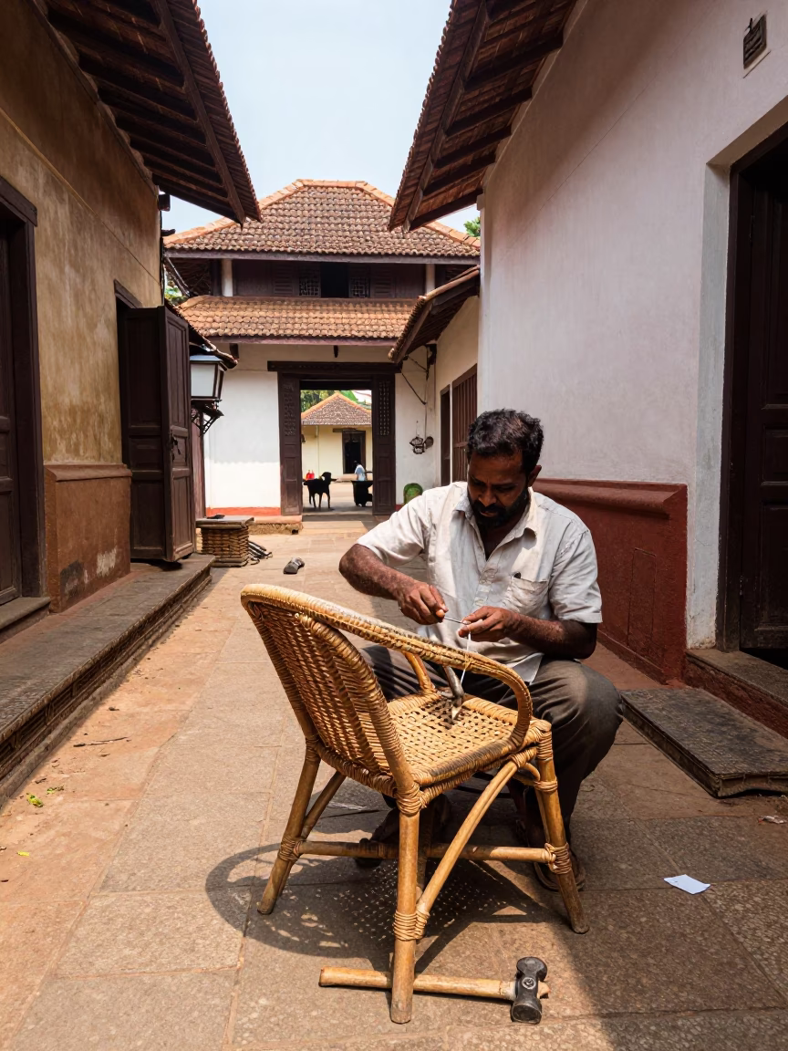Rattan Chair in Kochi in in Kochi, India