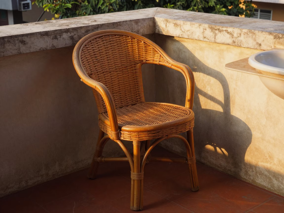 Rattan Chair in Phnom Penh in in Phnom Penh, Cambodia