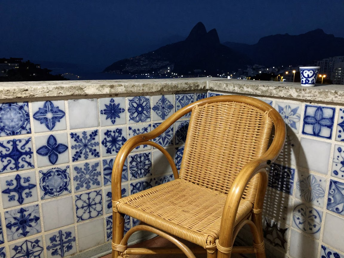 Rattan Chair in Rio De Janeiro in in Rio de Janeiro, Brazil
