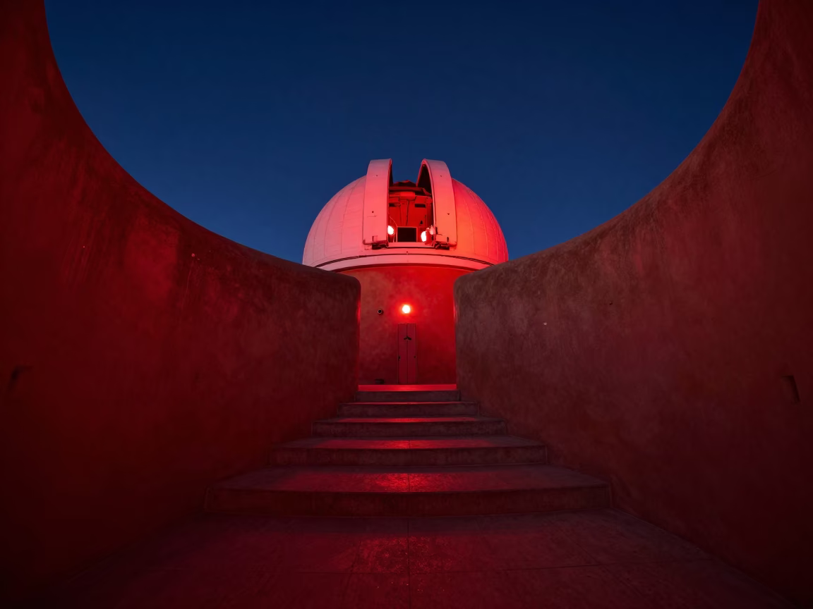 Realistic Photograph in Santa Fe at Midnight Light in in Santa Fe, New Mexico, United States