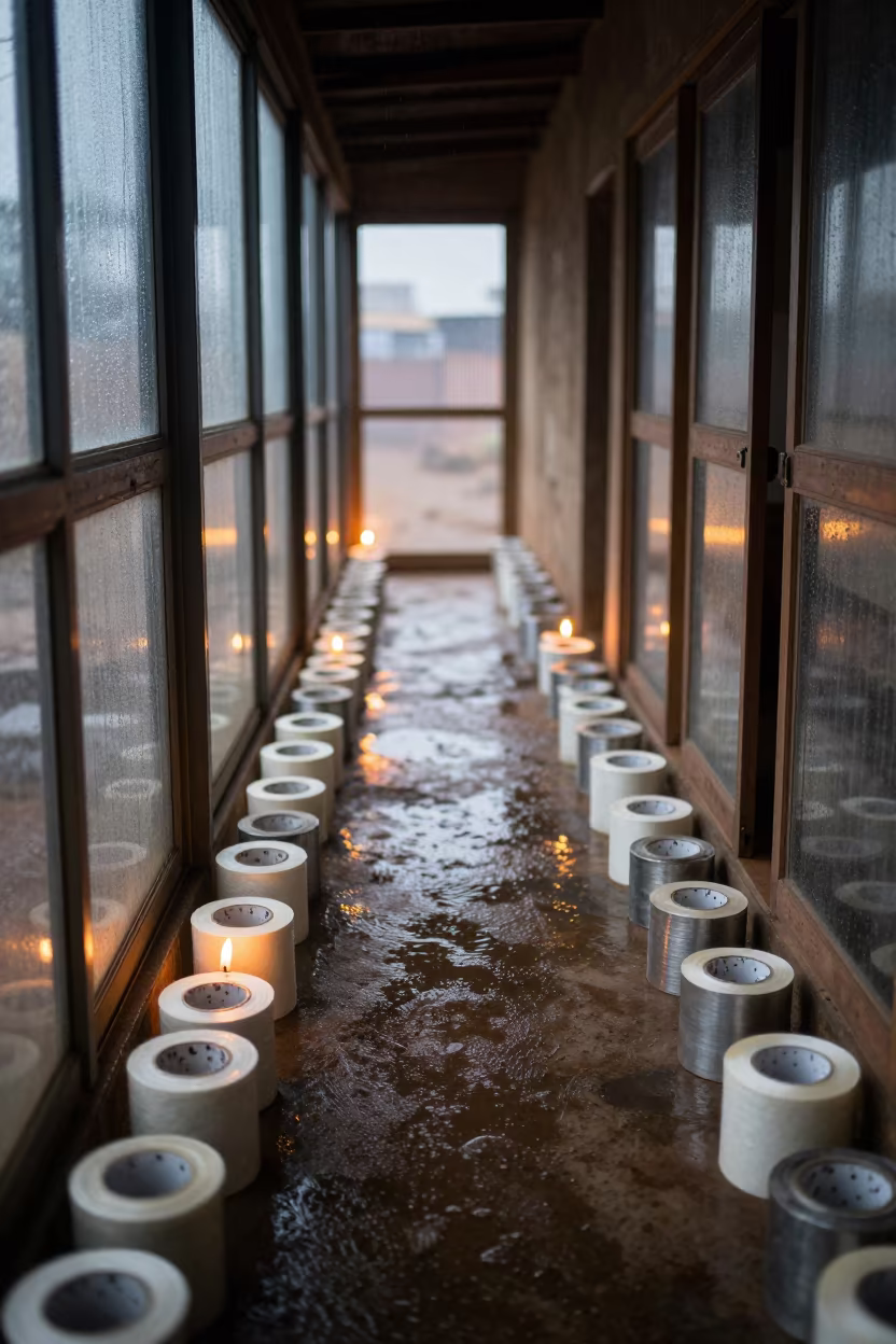 Receipt Core Bin Damp Light Fitting Room Nouakchott in inside a fitting room corridor near Nouakchott