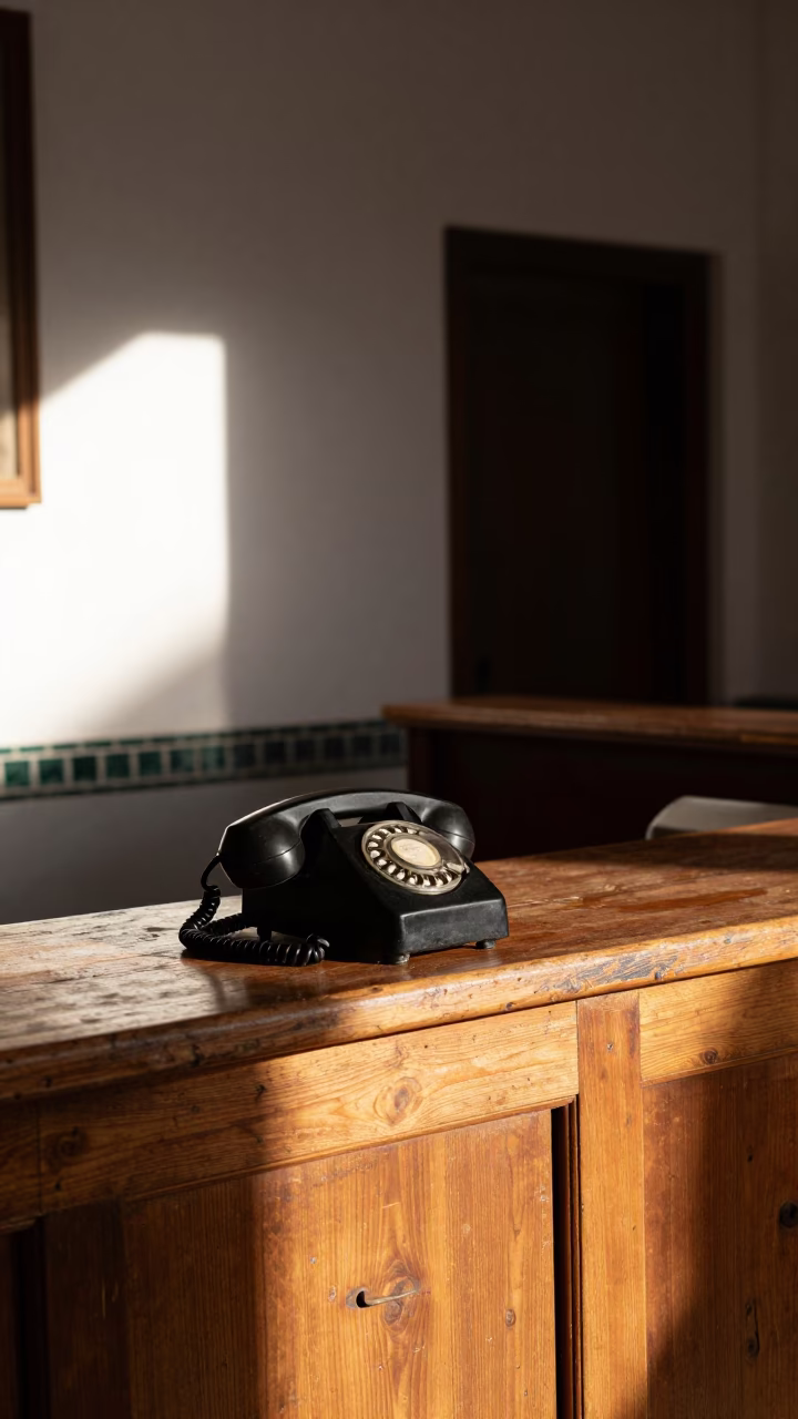 Reception Desk at The Late Morning Light in Casablanca in in Casablanca, Morocco