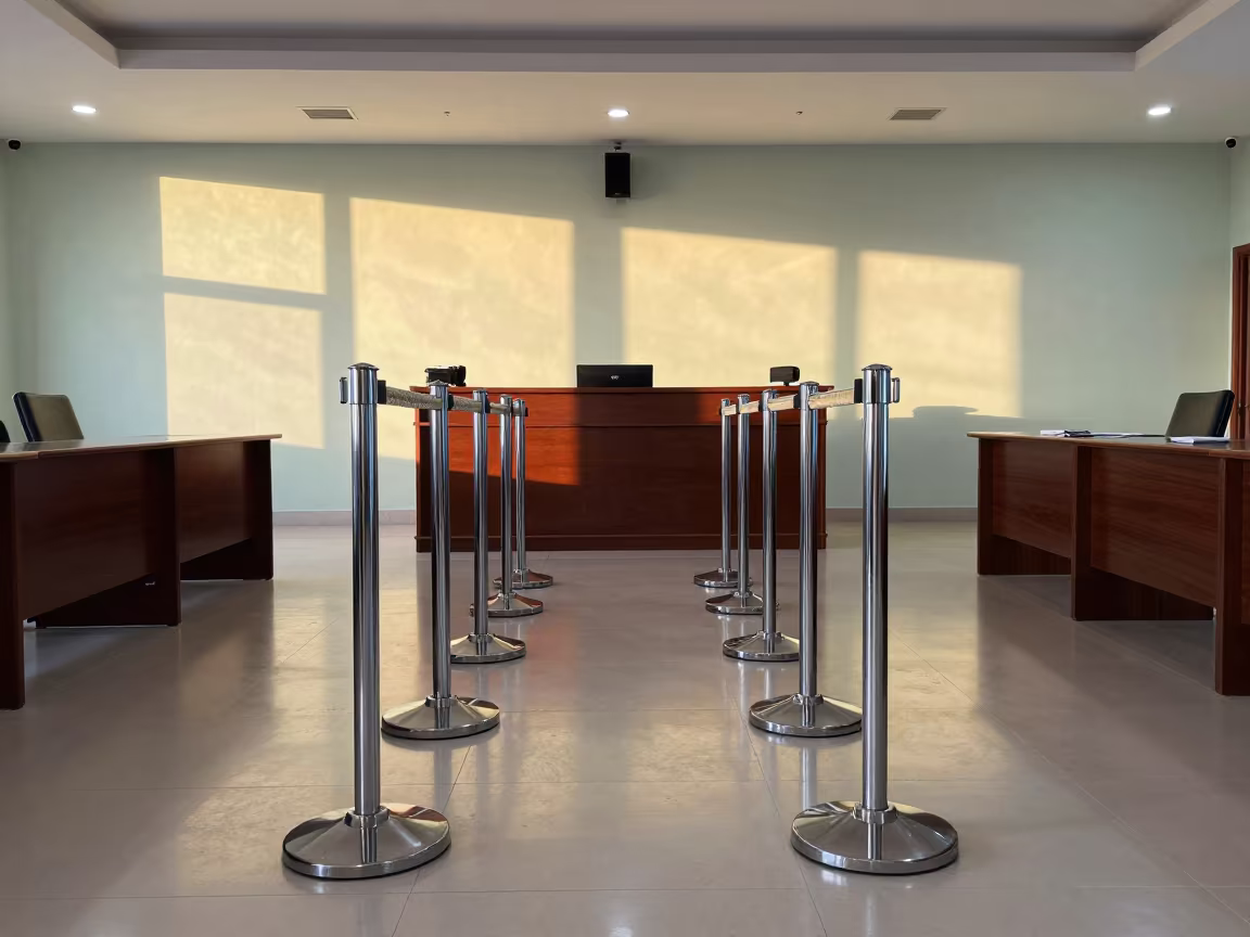 Reception Queue Stanchion Caddy in Salalah Conference Room in inside a conference room in Salalah