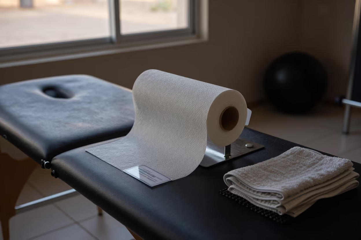 Recovery Table Paper Stand in Strength Room in inside a strength room near Basra