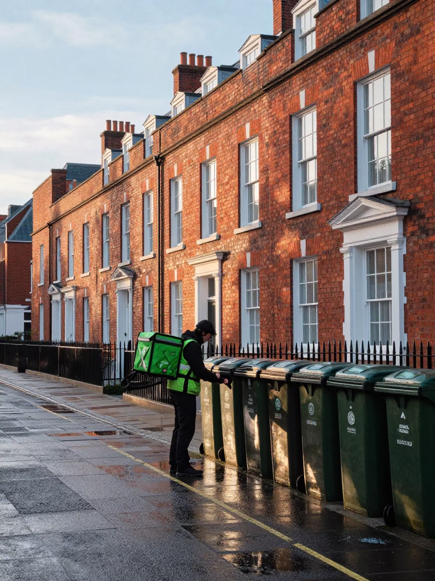 Recycling Bins in Liverpool in in Liverpool, United Kingdom