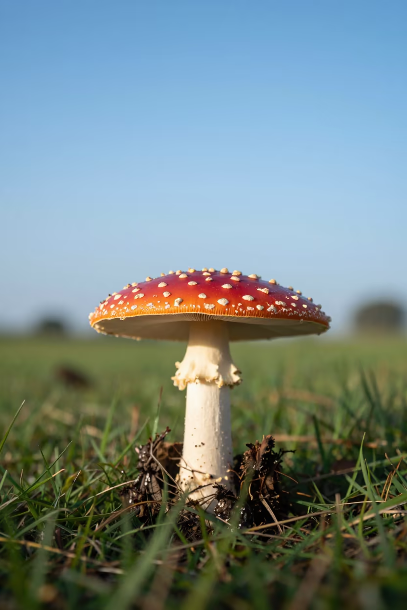 Red Fly Agaric Mushroom Monsoon Ahmedabad in near Ahmedabad