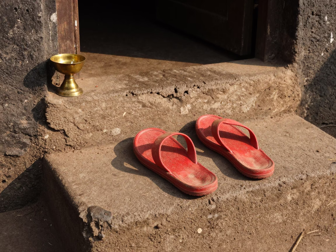 Red Rubber Chappals in Mumbai in in Mumbai, India